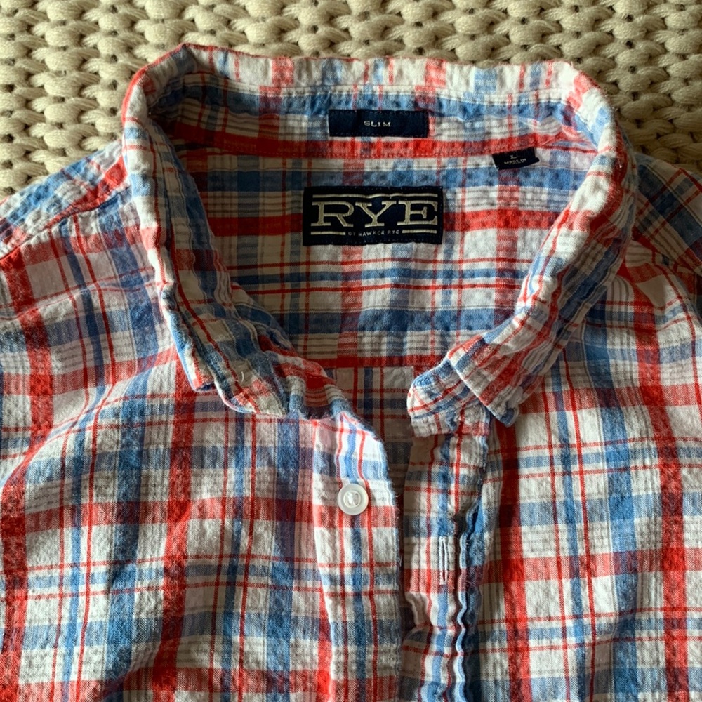 Rye by hawker rye mens long sleeve button up